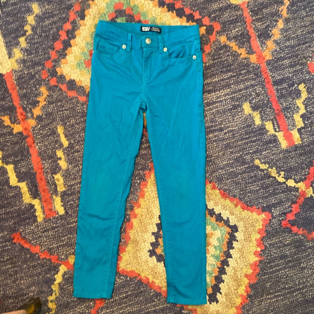 Teal Levi’s denim leggings